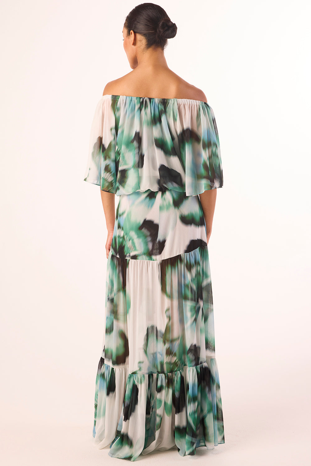 Dylan Top in Verdant Anemone Chiffon
