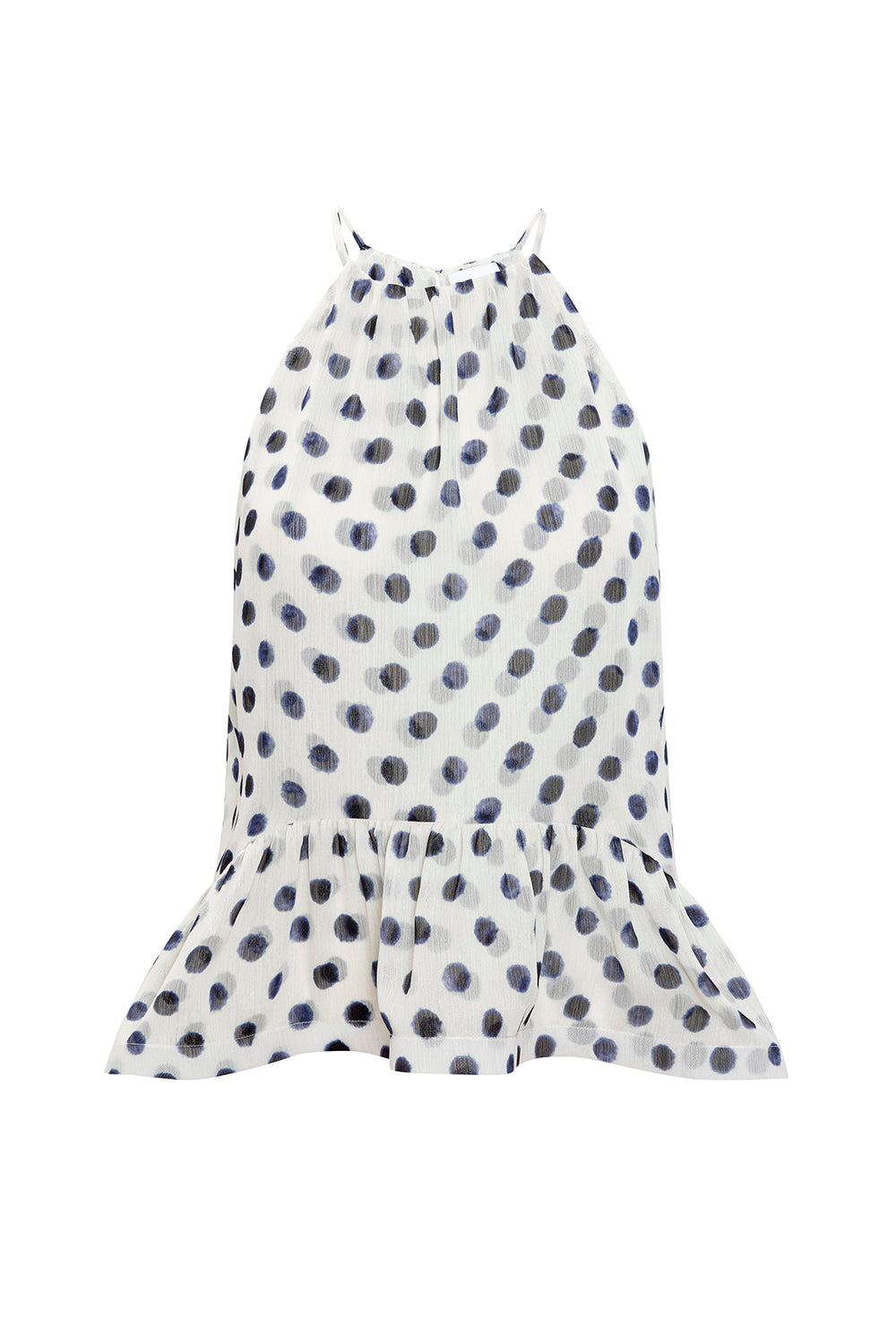 Faith Top in Small Polka Dot Chiffon