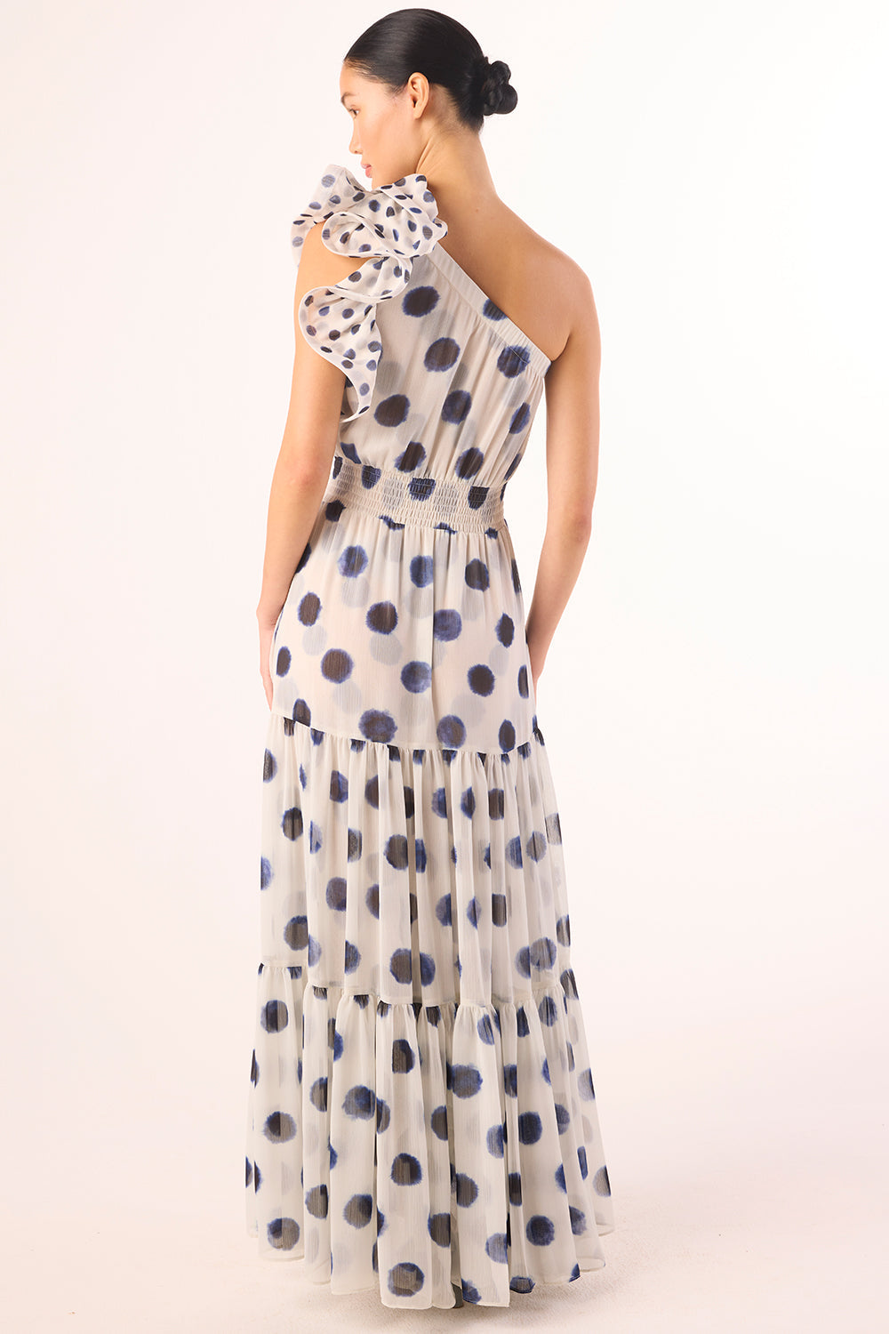 Ilaria Dress in Polka Dot Mix Chiffon