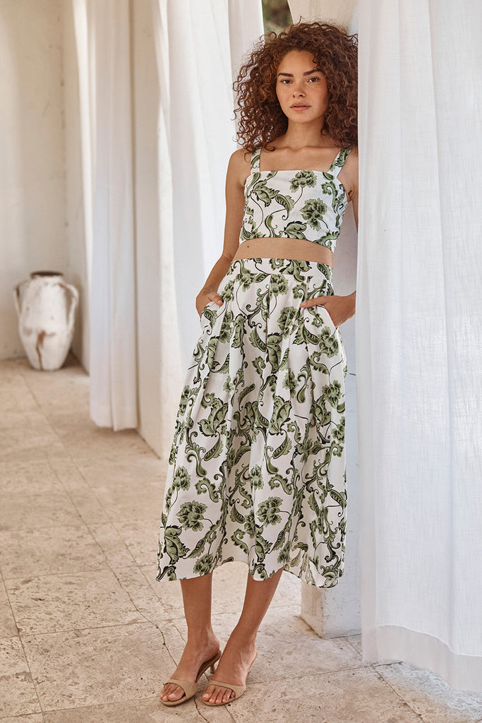 Lois Top in Garden Paisley