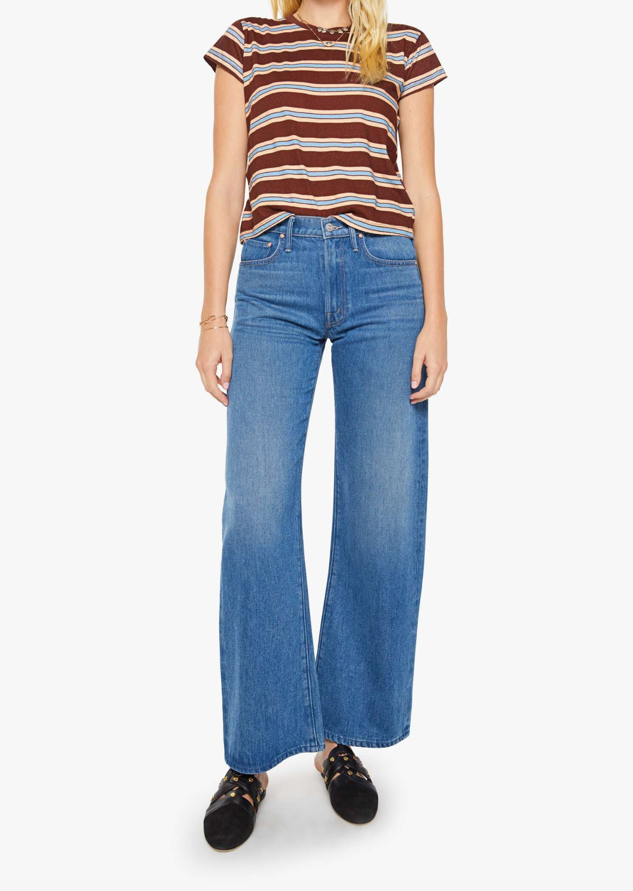 The Boxy Goodie Goodie in Rum Rasin Stripe