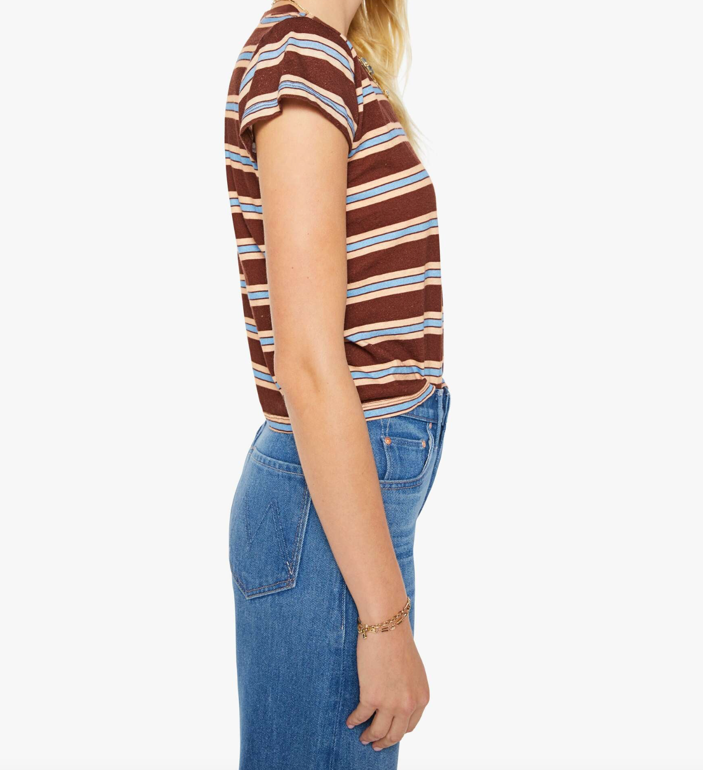The Boxy Goodie Goodie in Rum Rasin Stripe