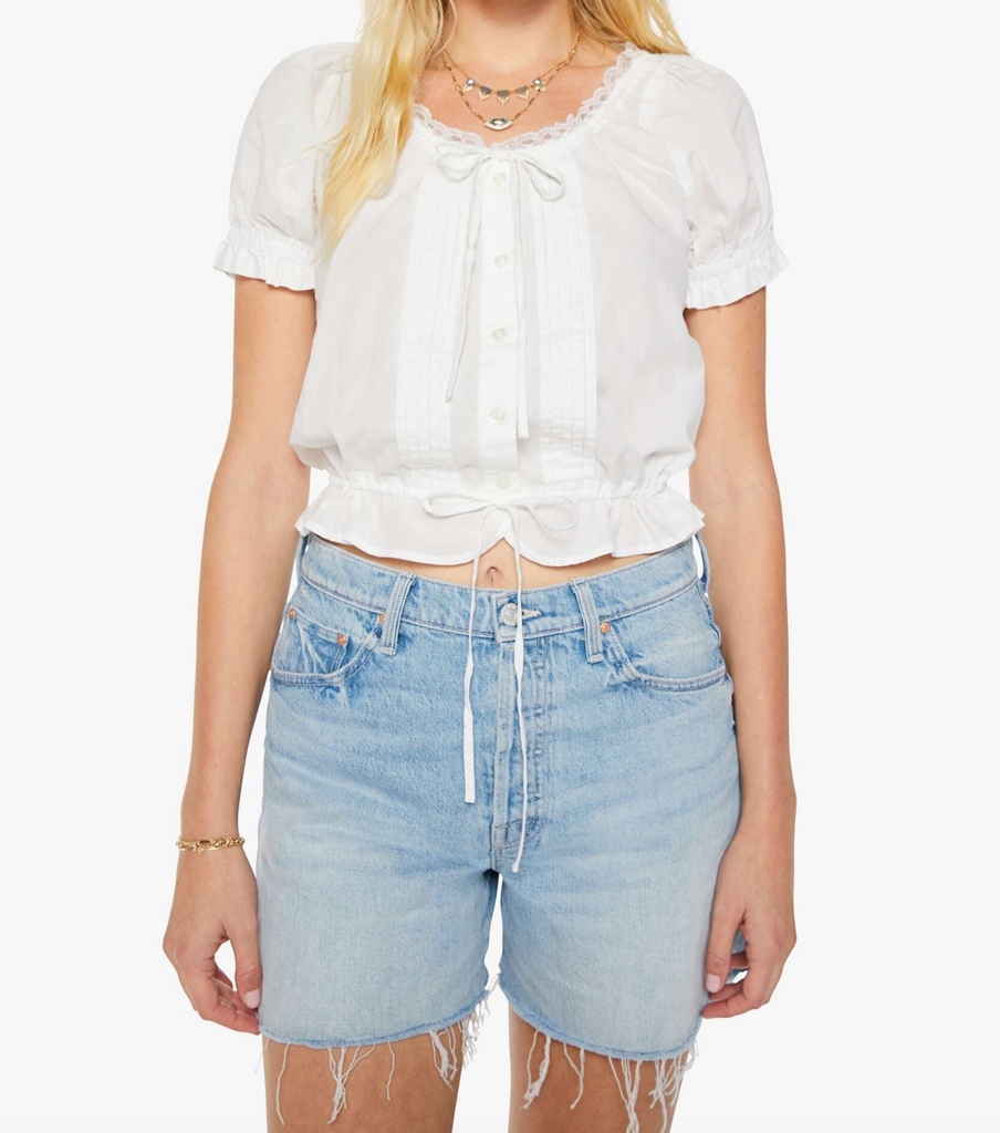 The Love Letter Puff in White