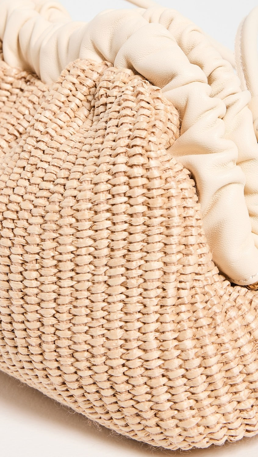 Mini Cloud Clutch in Natural