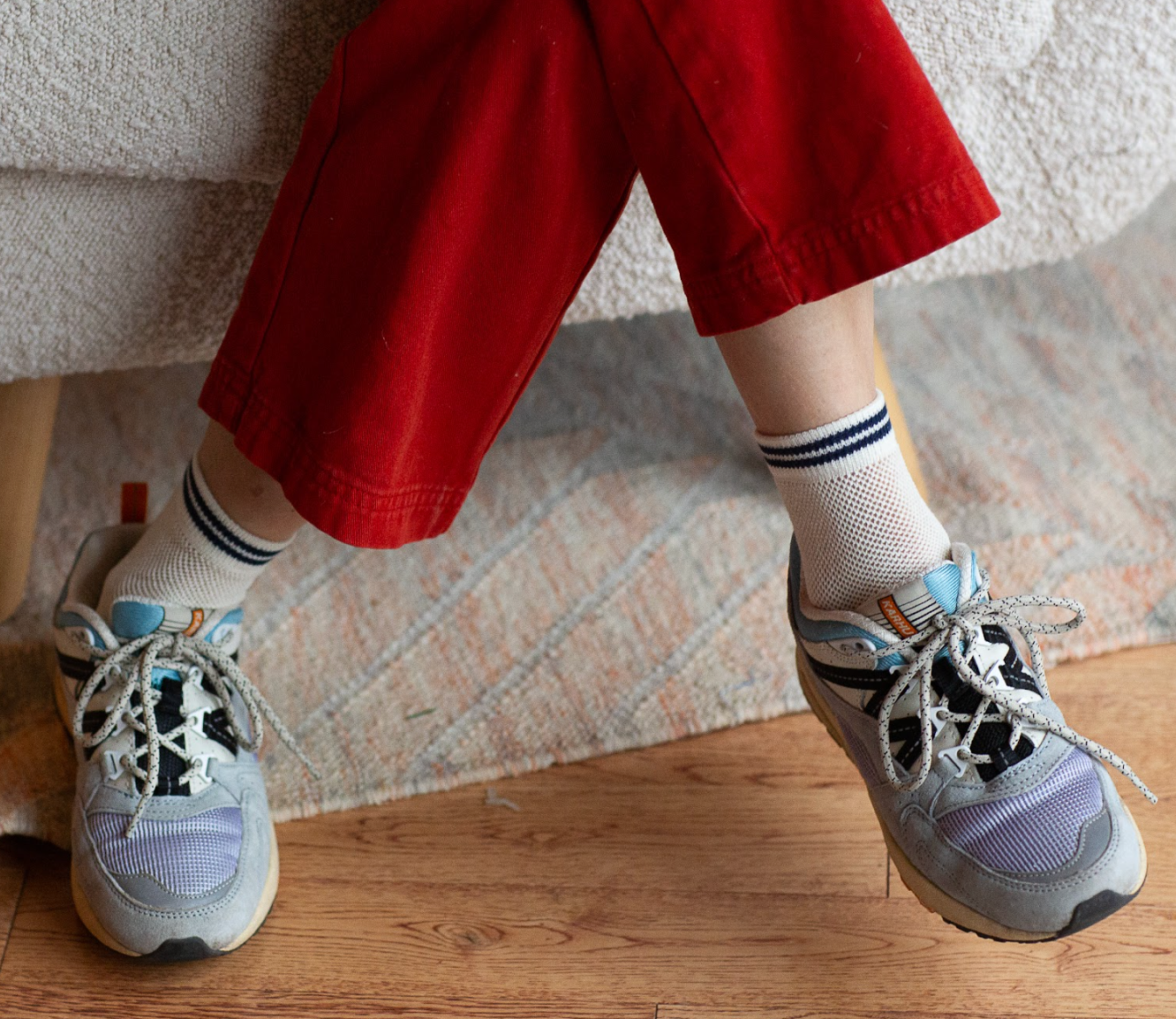 Mesh Sneaker Socks in White