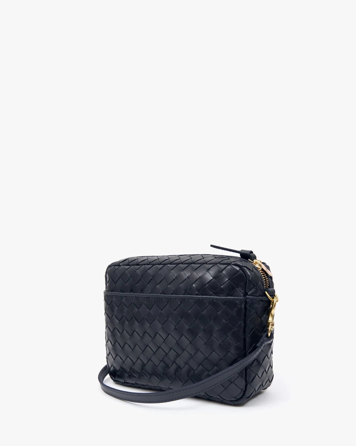 Midi Sac w/ Pocket in Twilight Navy Diagonal Woven