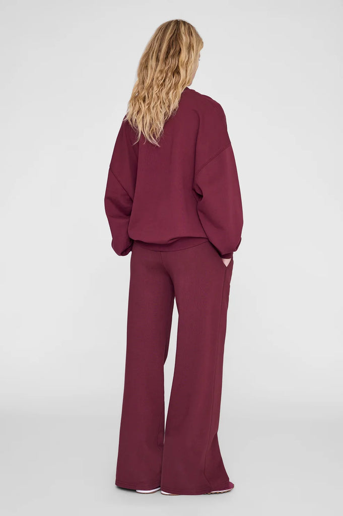Miles Sweatshirt Collegiate in Burgundy