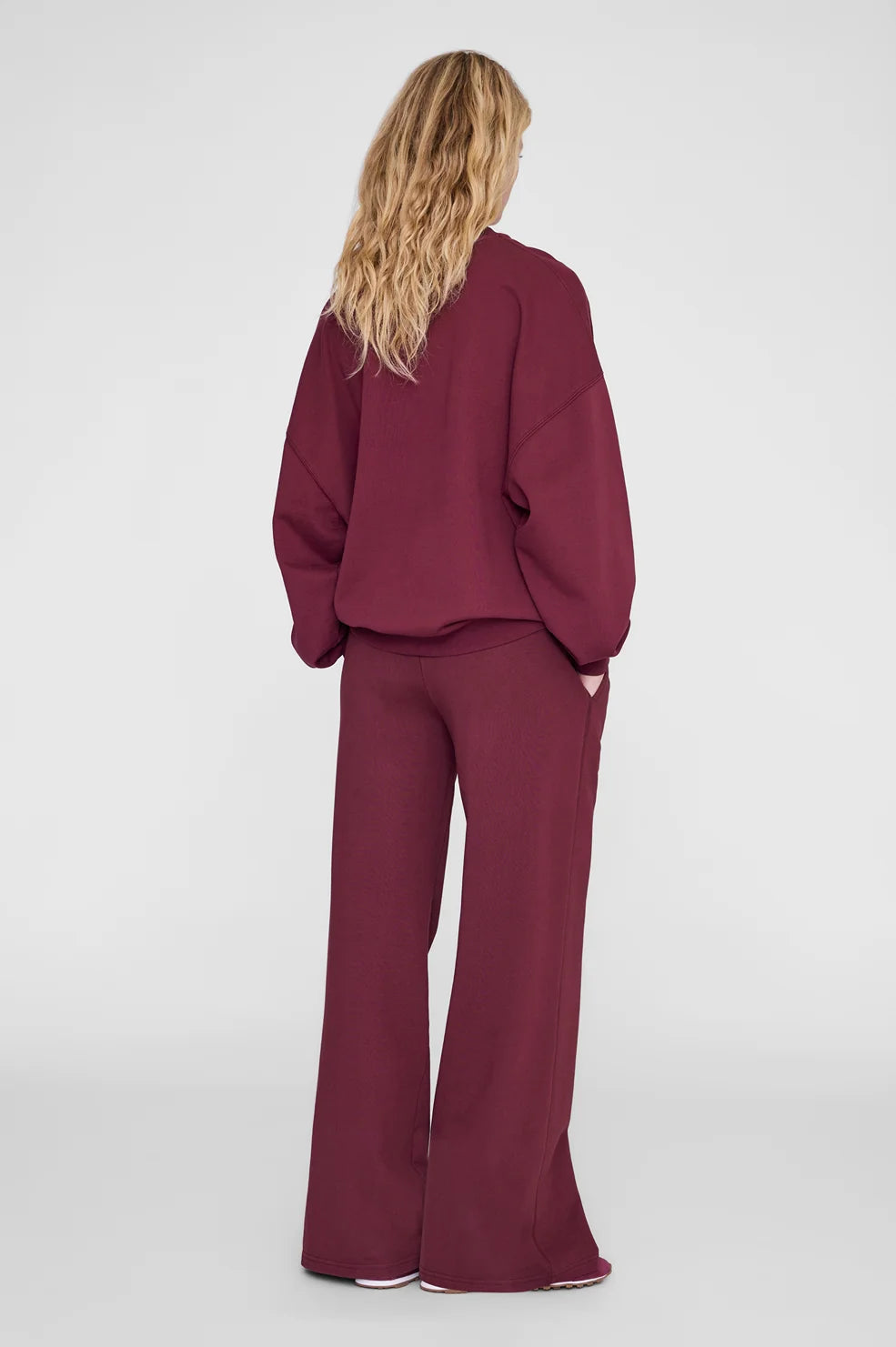 Miles Sweatshirt Collegiate in Burgundy