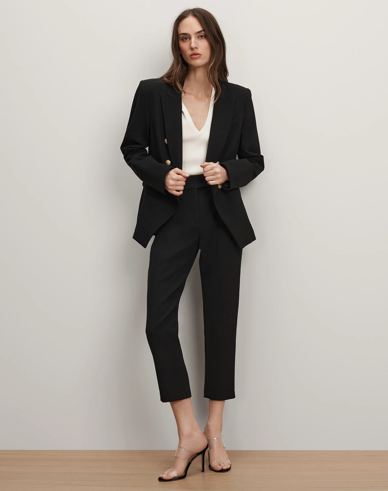 Miller Dickey Jacket in Black Gold Buttons