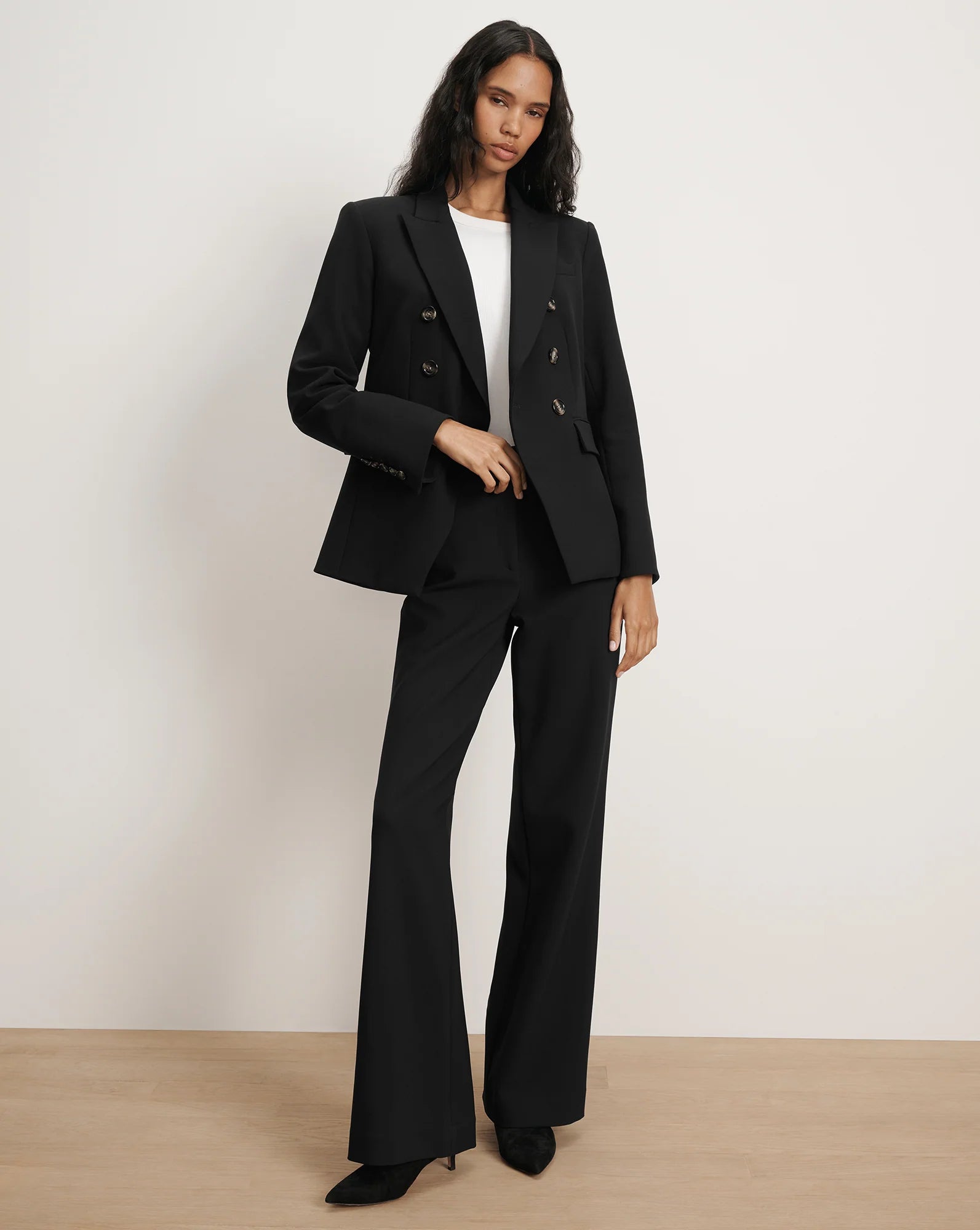Miller Dickey Jacket with Horn-Button in Black