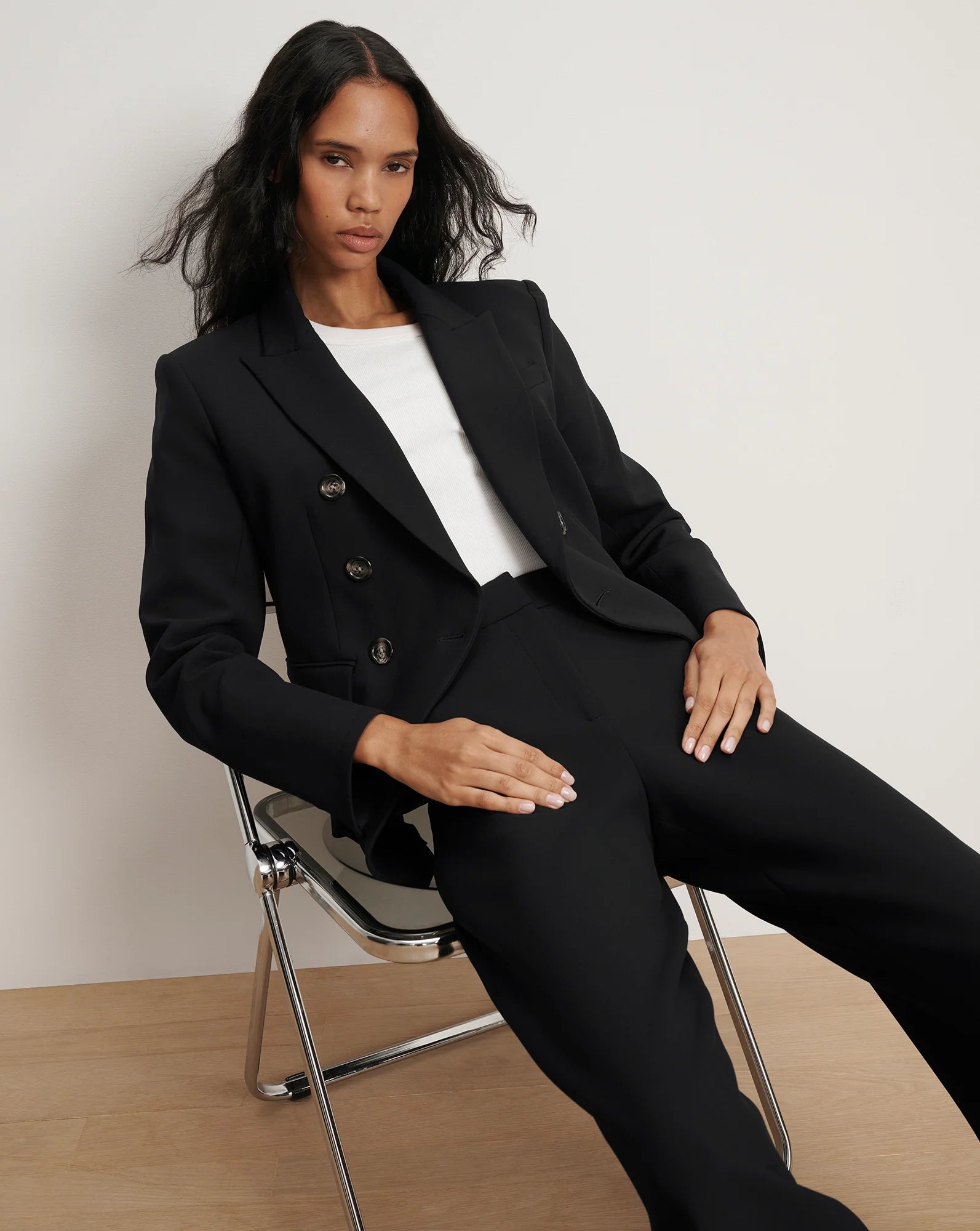 Miller Dickey Jacket with Horn-Button in Black