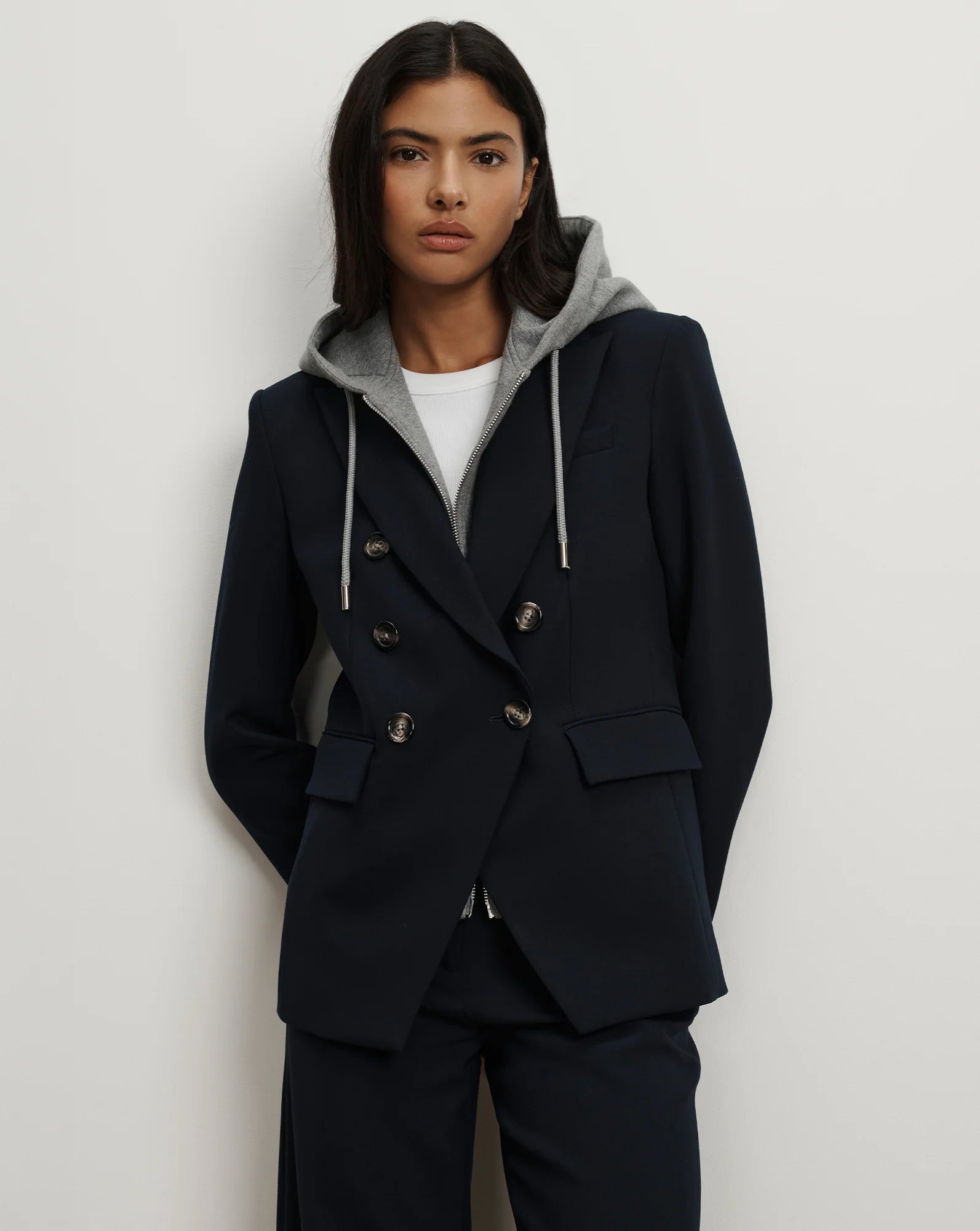 Miller Dickey Jacket with Horn-Button in Navy