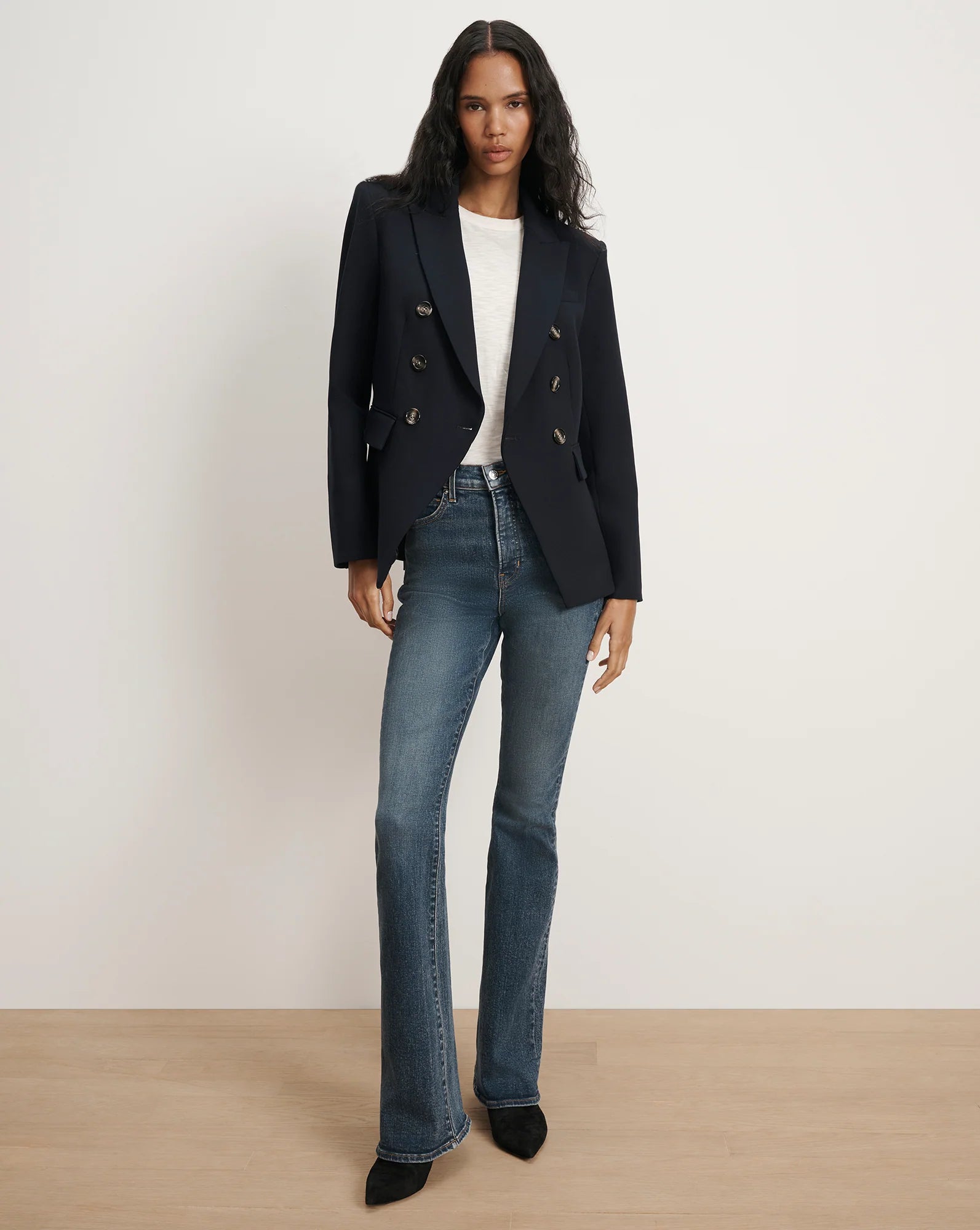 Miller Dickey Jacket with Horn-Button in Navy