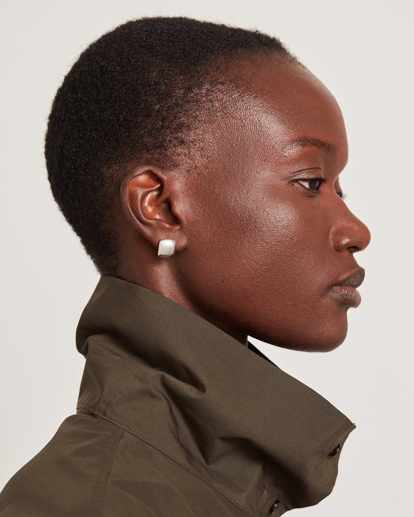 Mini Tate Earrings in Silver