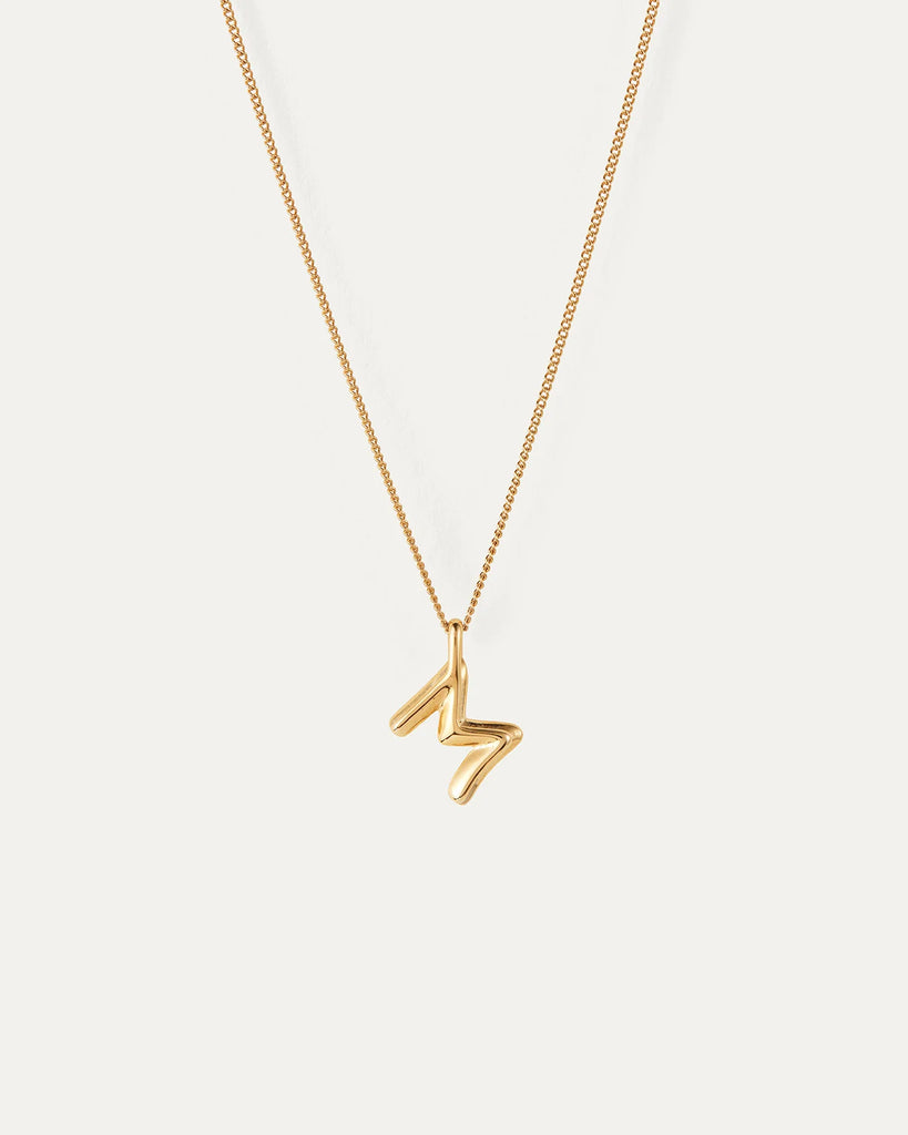 Monogram Necklace in Gold