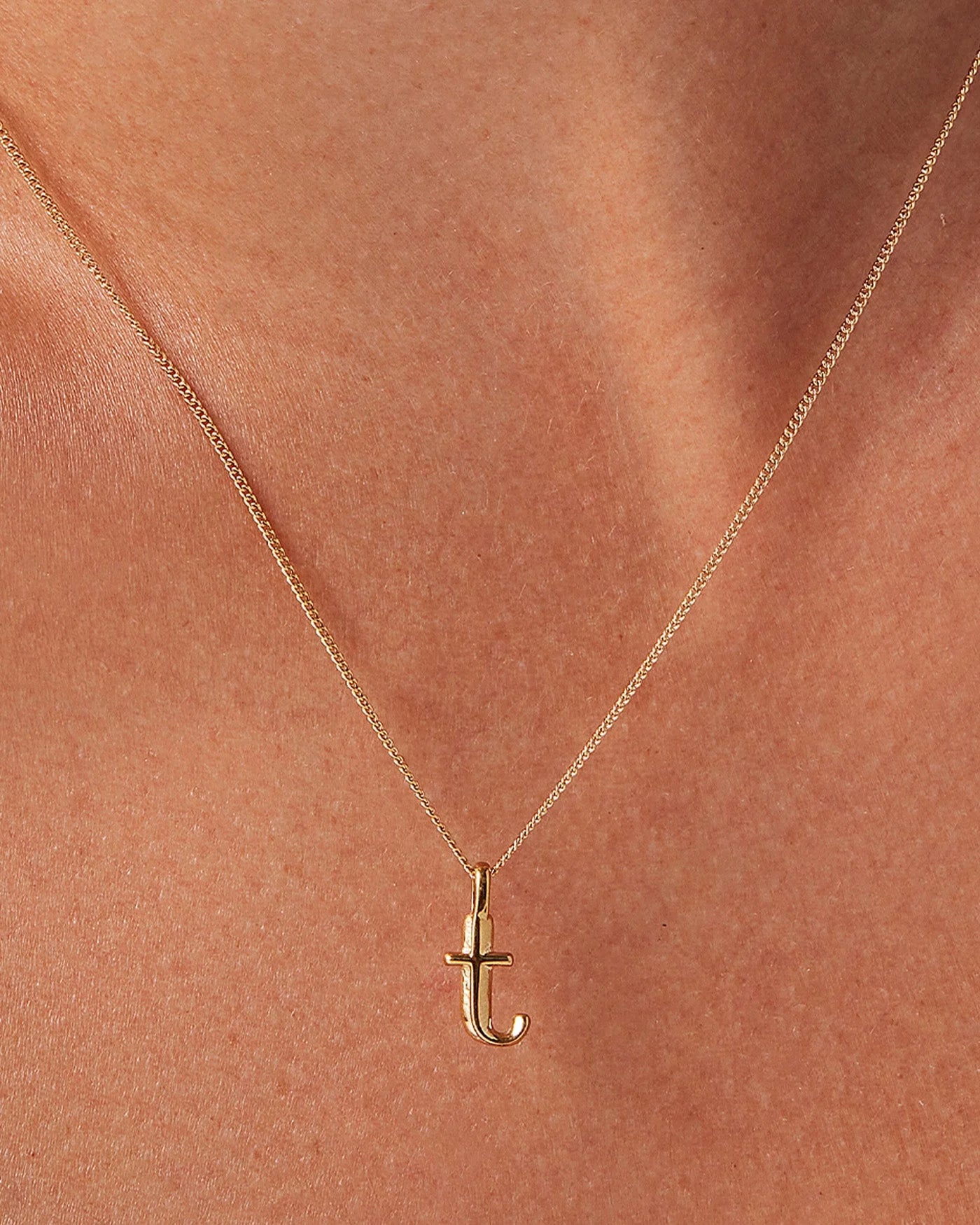 Monogram Necklace in Gold
