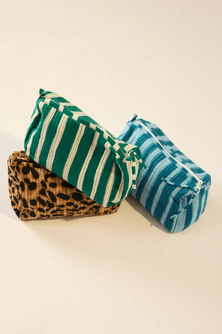 Cosmetic Bag Leopard Cotton