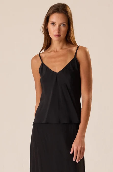 Heath Cami in Black Silk