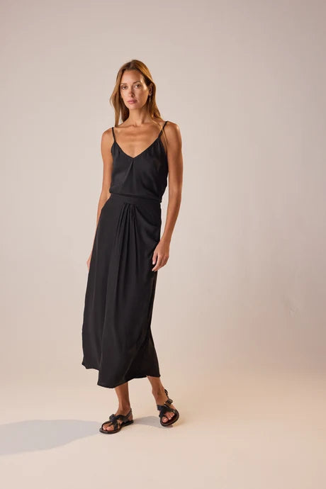 Heath Cami in Black Silk