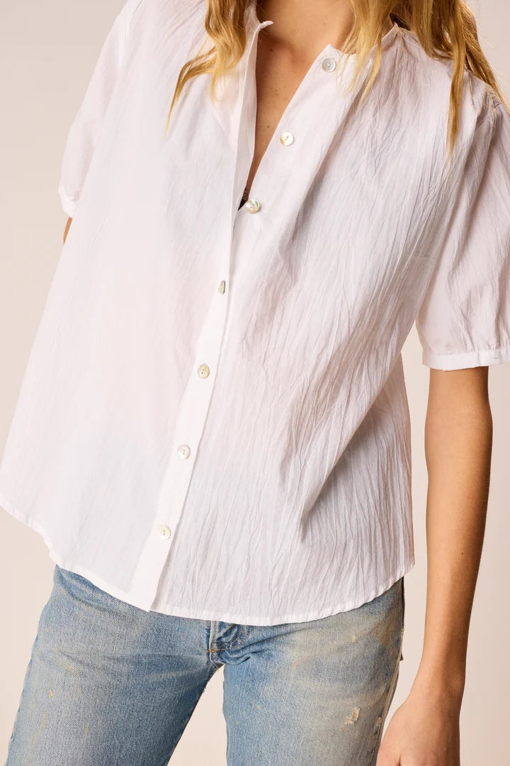 Violet Top in White