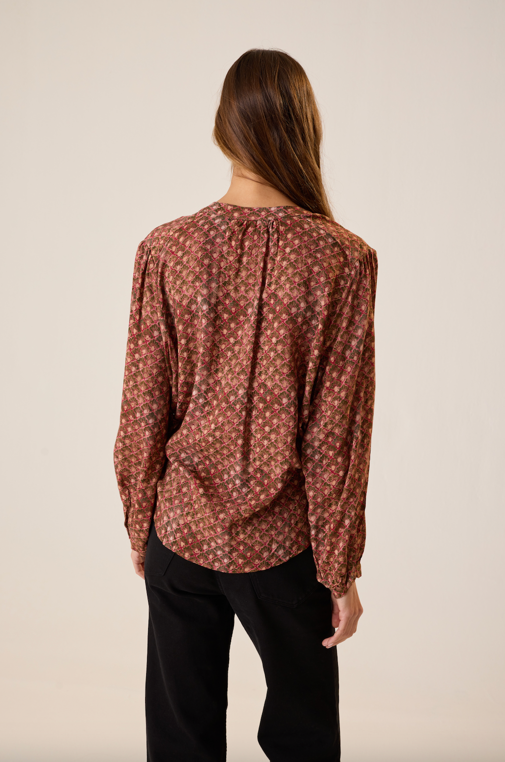 Tolan Shirt in Scallop Rosewood