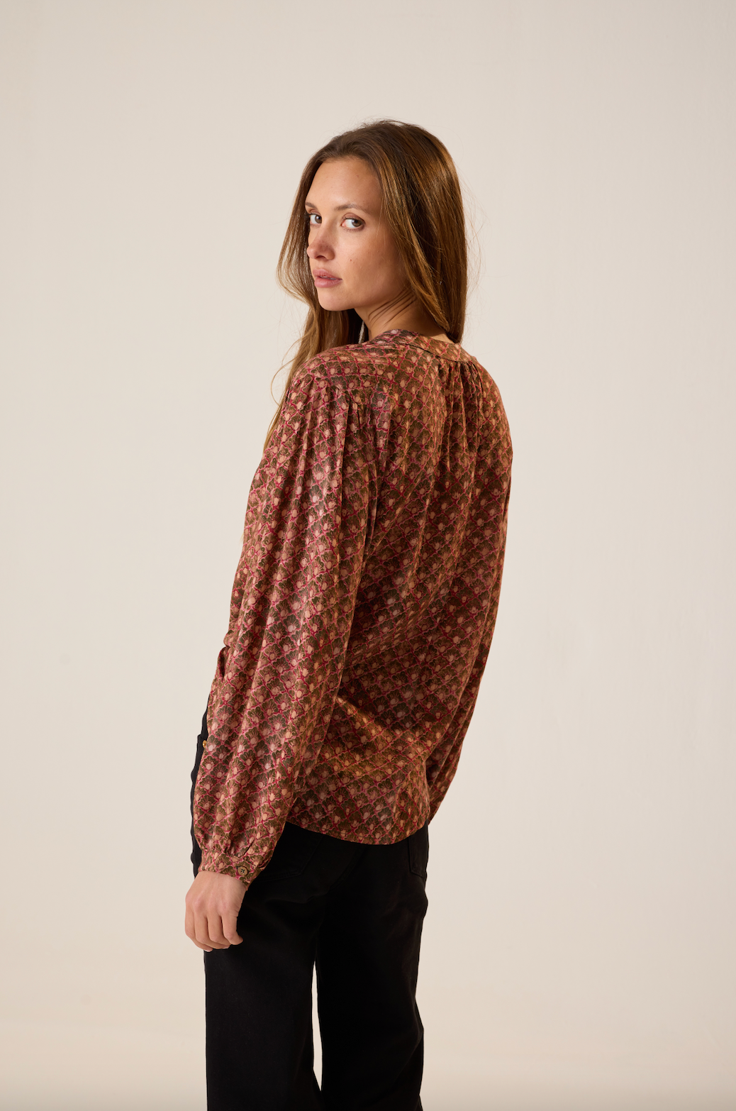 Tolan Shirt in Scallop Rosewood