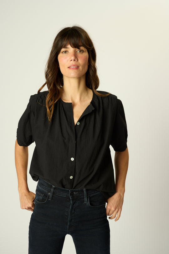 Violet Top in Black