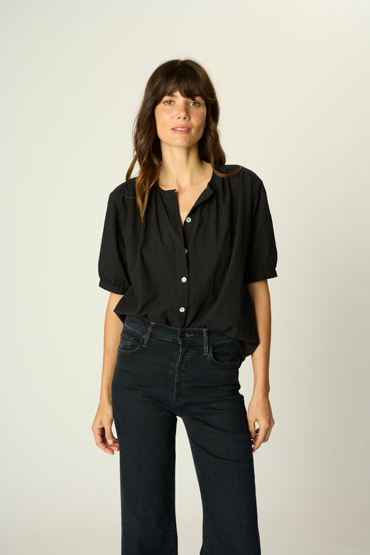 Violet Top in Black