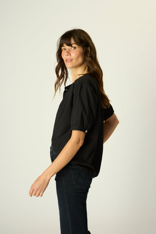 Violet Top in Black