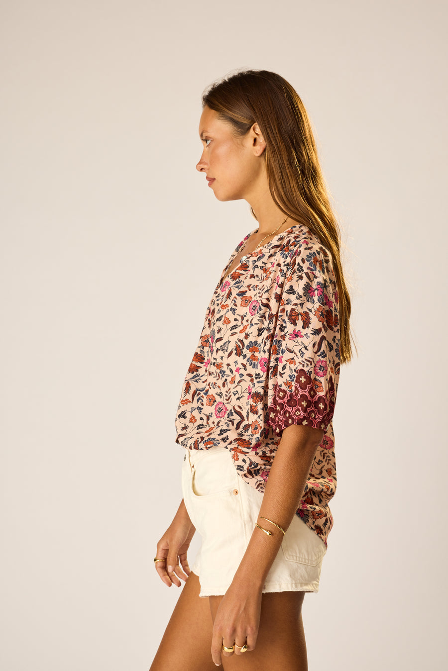 Violet Top in Wildflower Spice