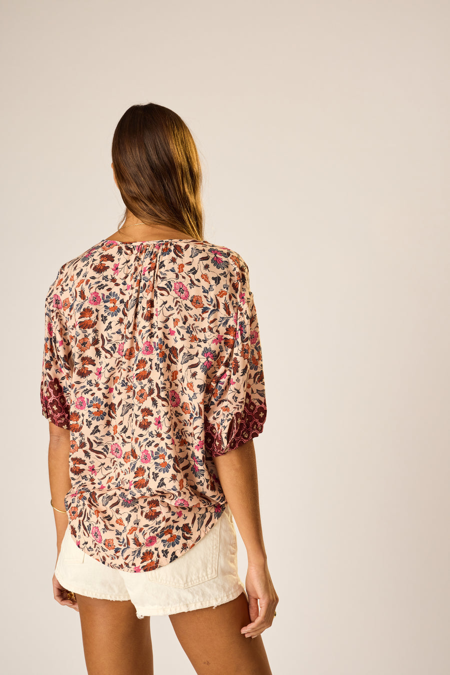 Violet Top in Wildflower Spice