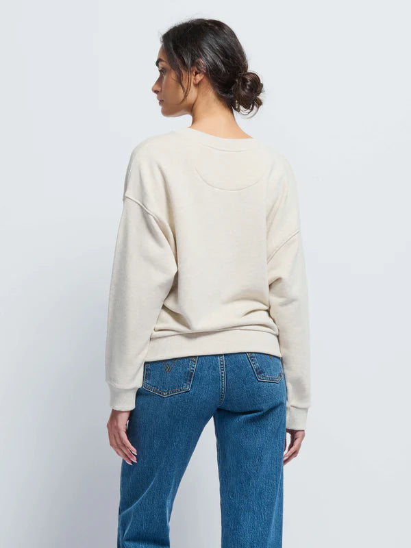 Jovie Sweatshirt in Heather Oatmeal