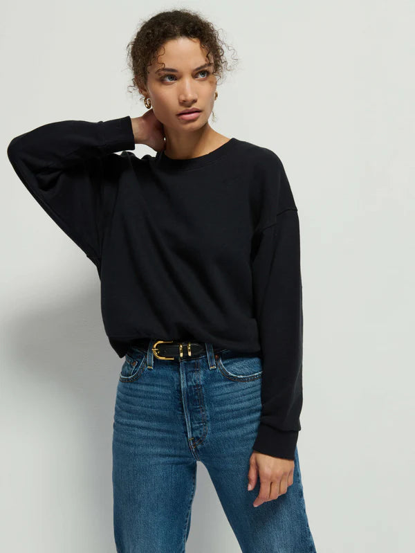 Jovie Sweatshirt in Jet Black