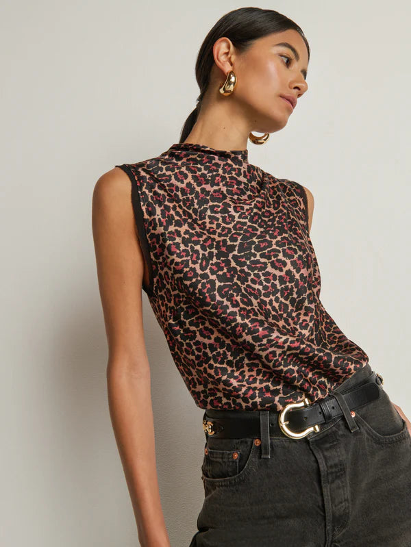 Delilah Tank in Winter Leopard
