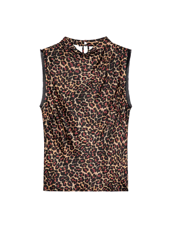 Delilah Tank in Winter Leopard