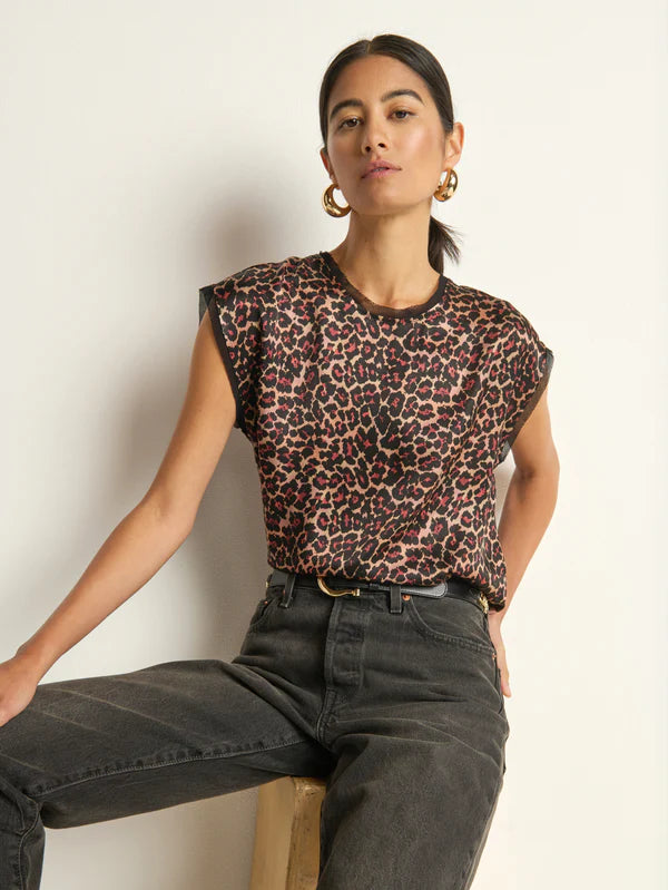 Helen Top in Winter Leopard