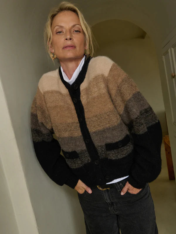 Tessa Ombre Cardigan in Macchiato Ombre