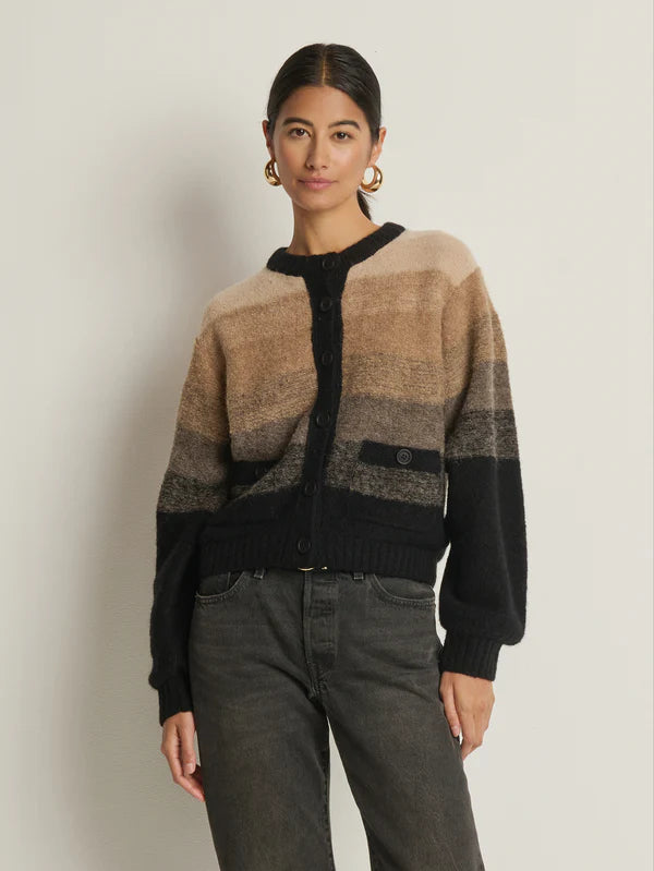 Tessa Ombre Cardigan in Macchiato Ombre