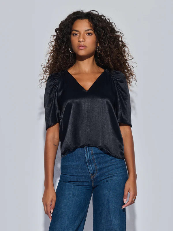 Lena Top in Jet Black