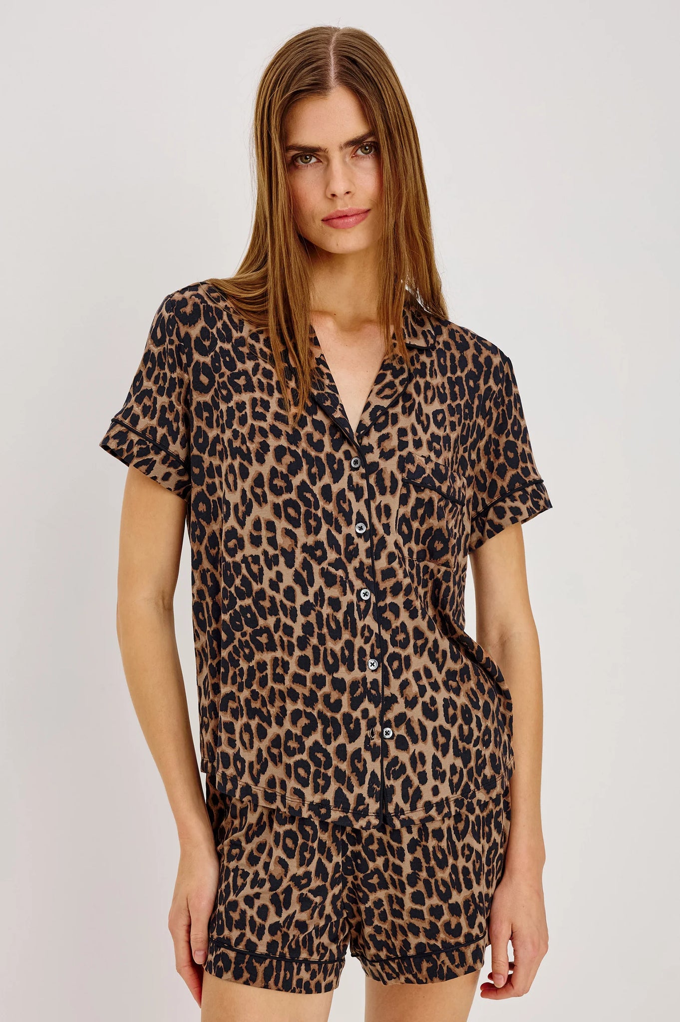 Nessa Pajama Set in Brown Nala