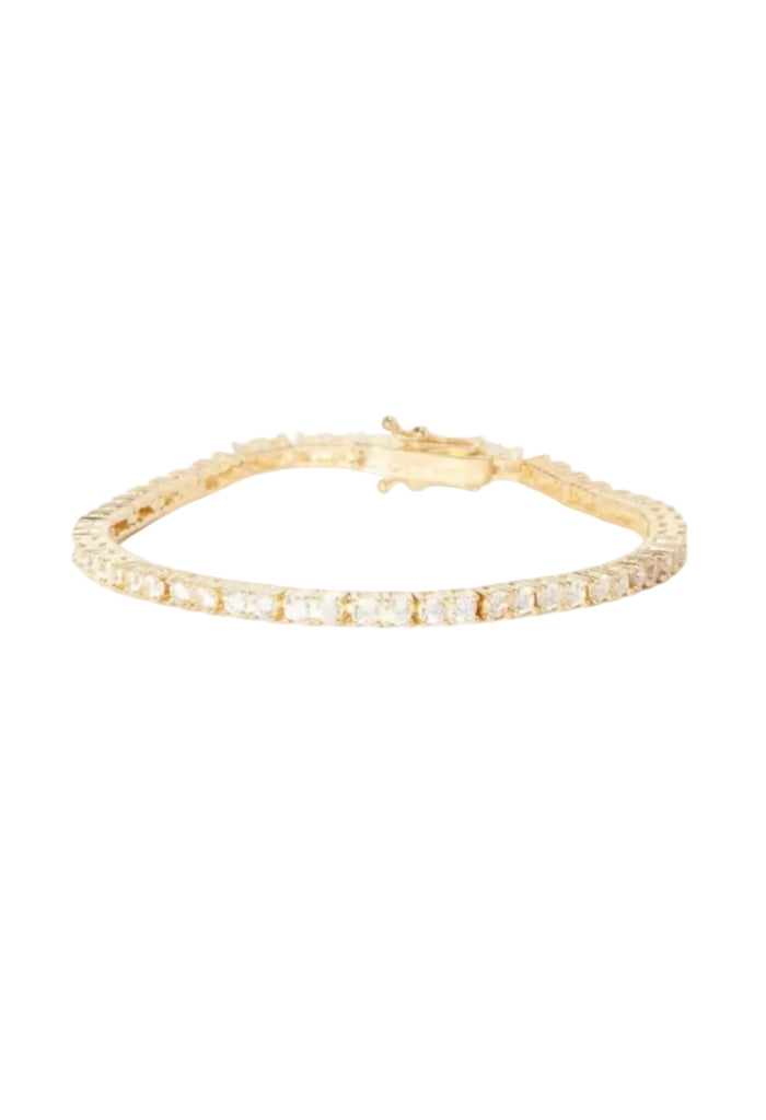 Yaya Bracelet in Gold and Clear Crystals