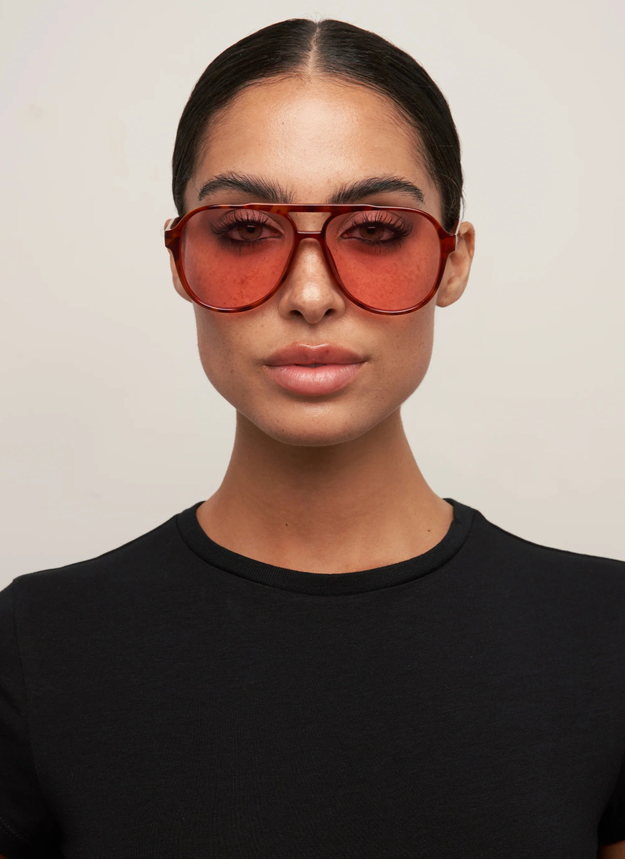 Stevie in Orange Tortoise/Pink