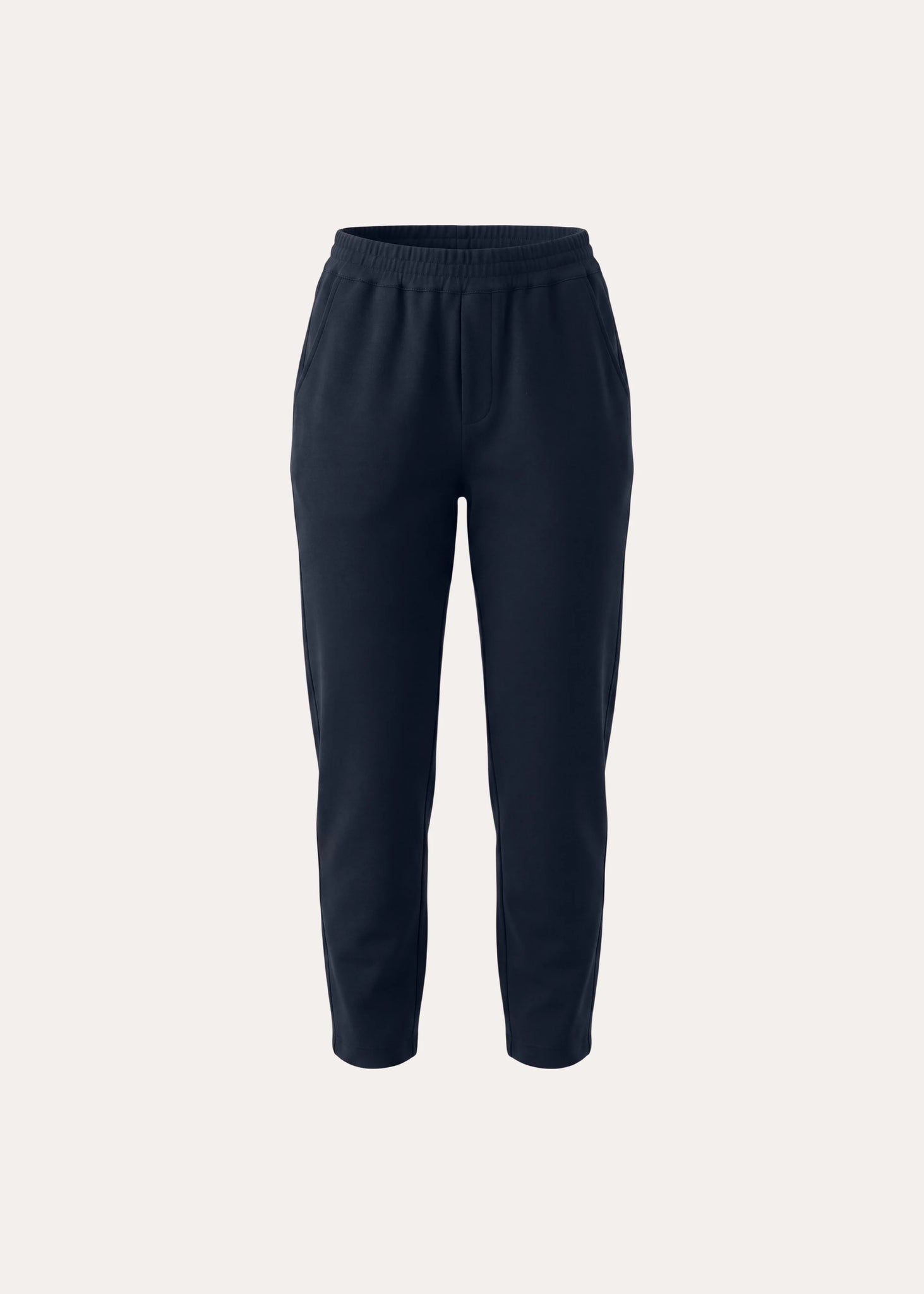 Brushed Pima Cotton Tapered Pant in Dark Navy