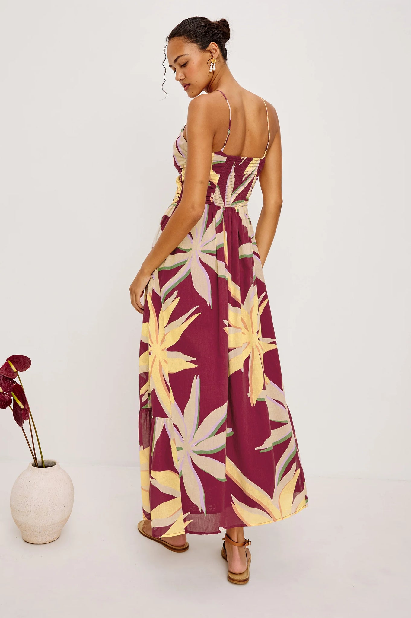 Palm Dress in Red Palma