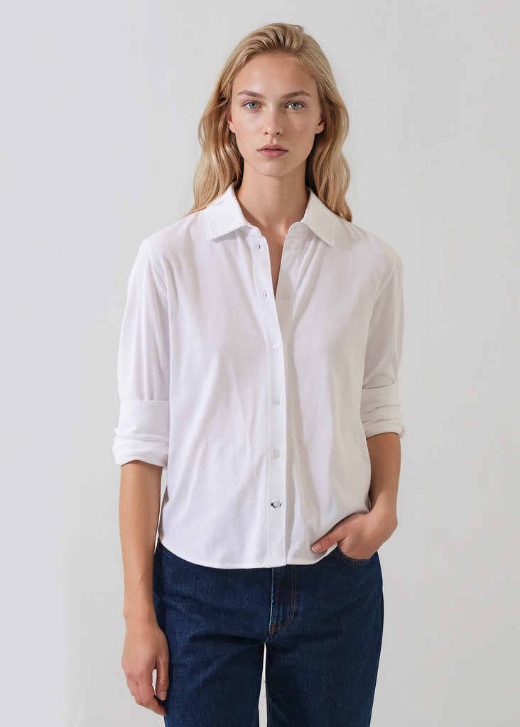 Organic Cotton Relaxed Shirt in White