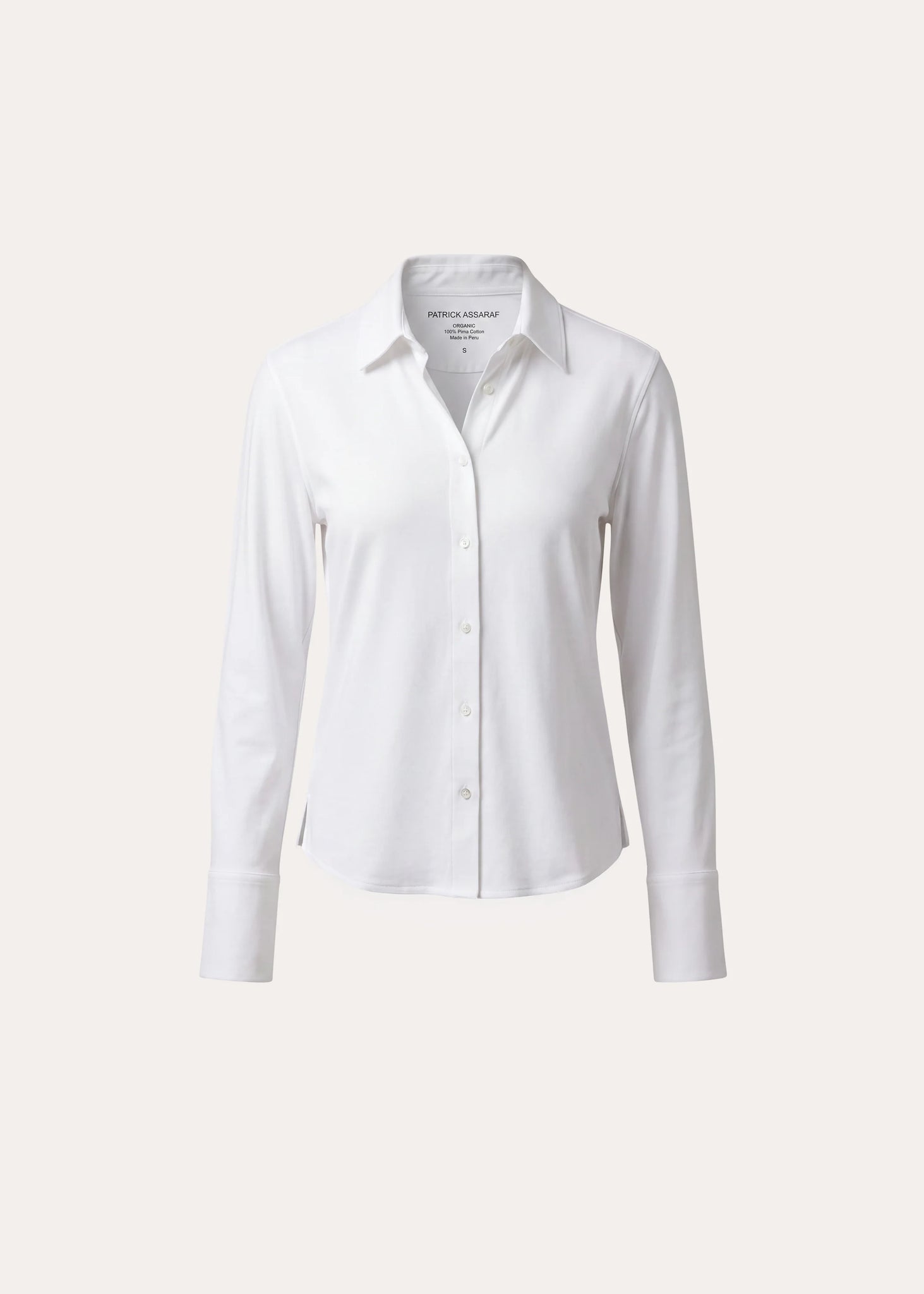 PA Organic Cotton Relaxed Shirt in White