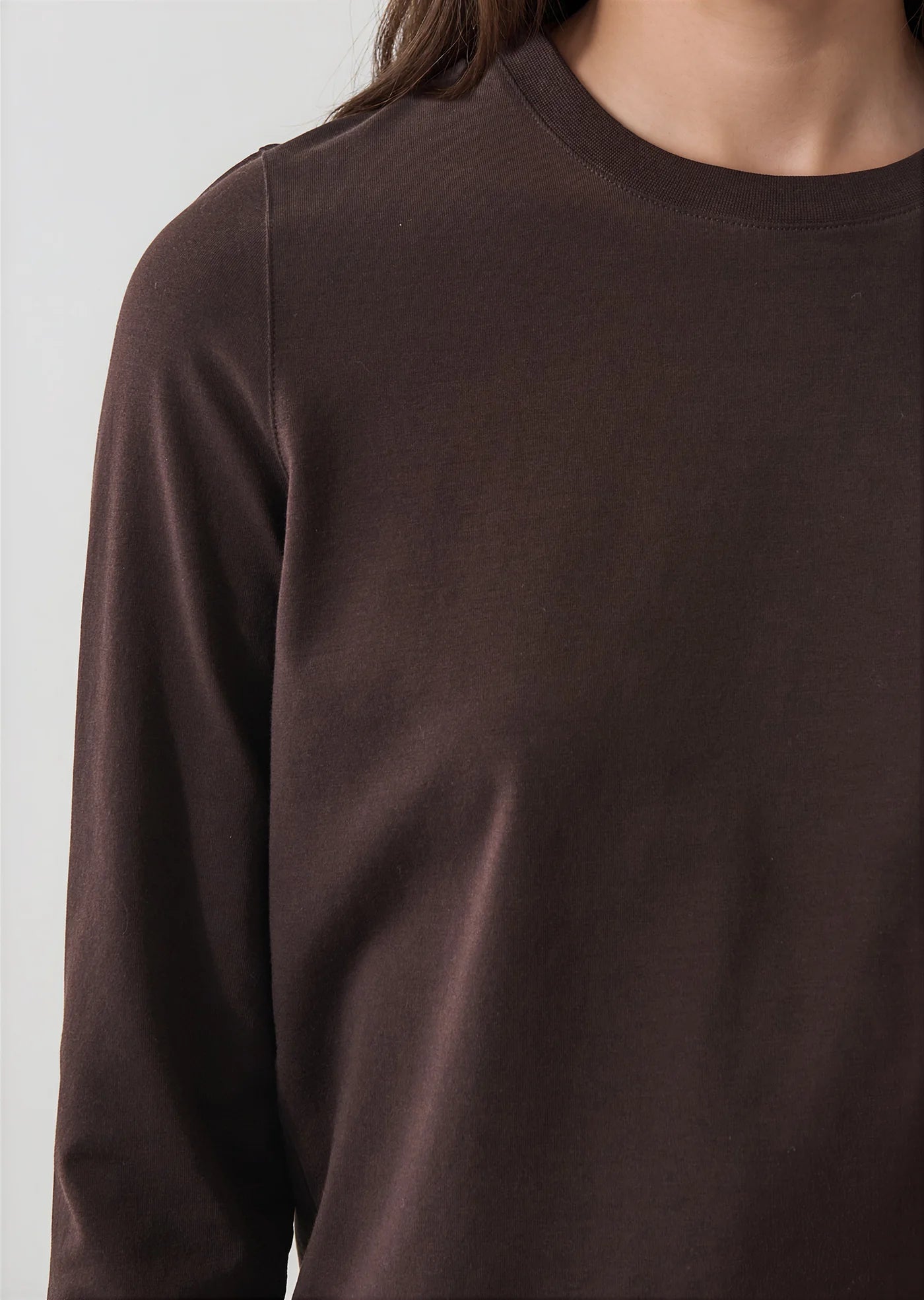 Sublime Reactive Pima Cotton Stretch Long Sleeve Baby T-Shirt in Molasses
