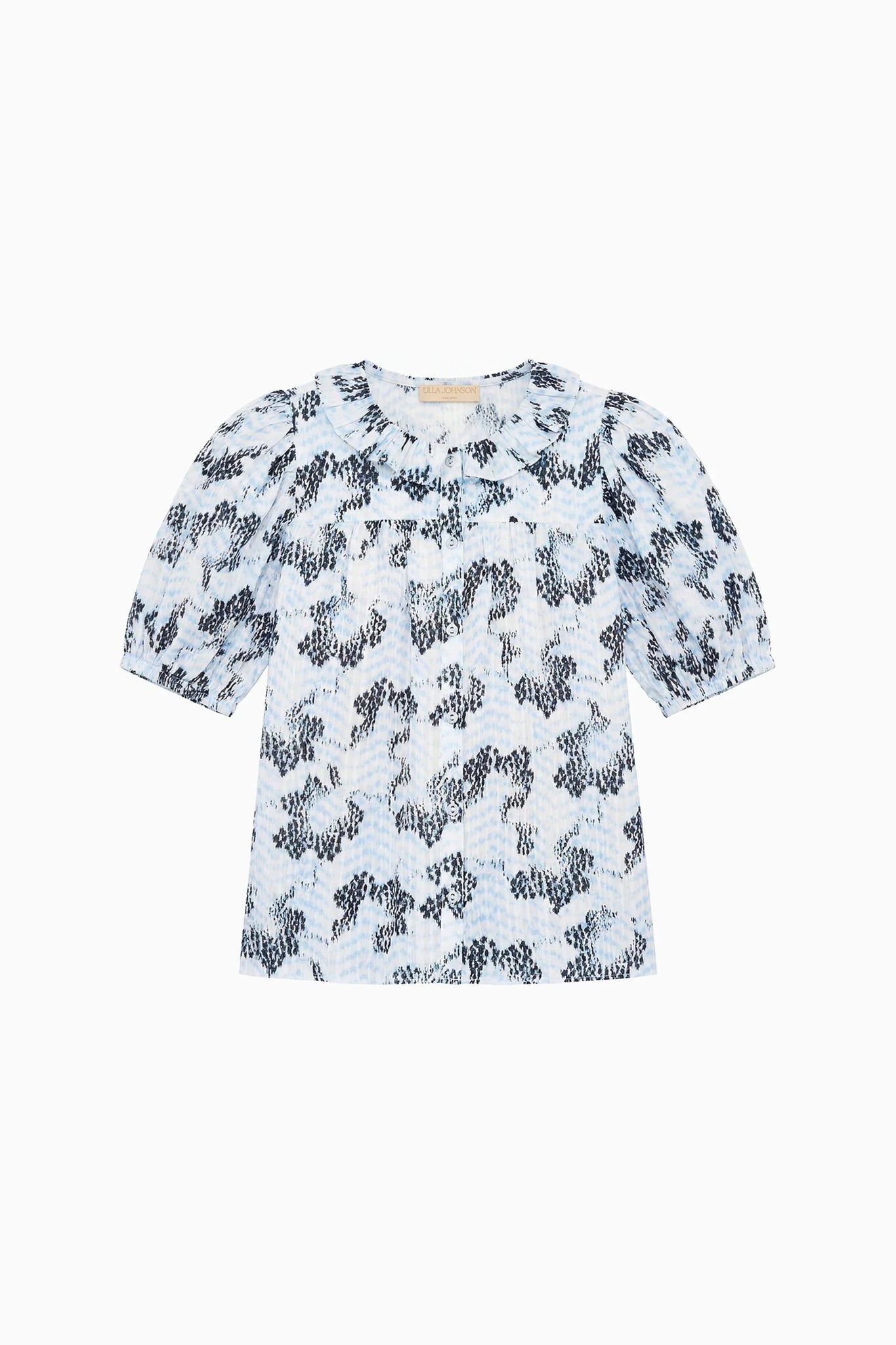 Amaria Cotton Top in Ciel