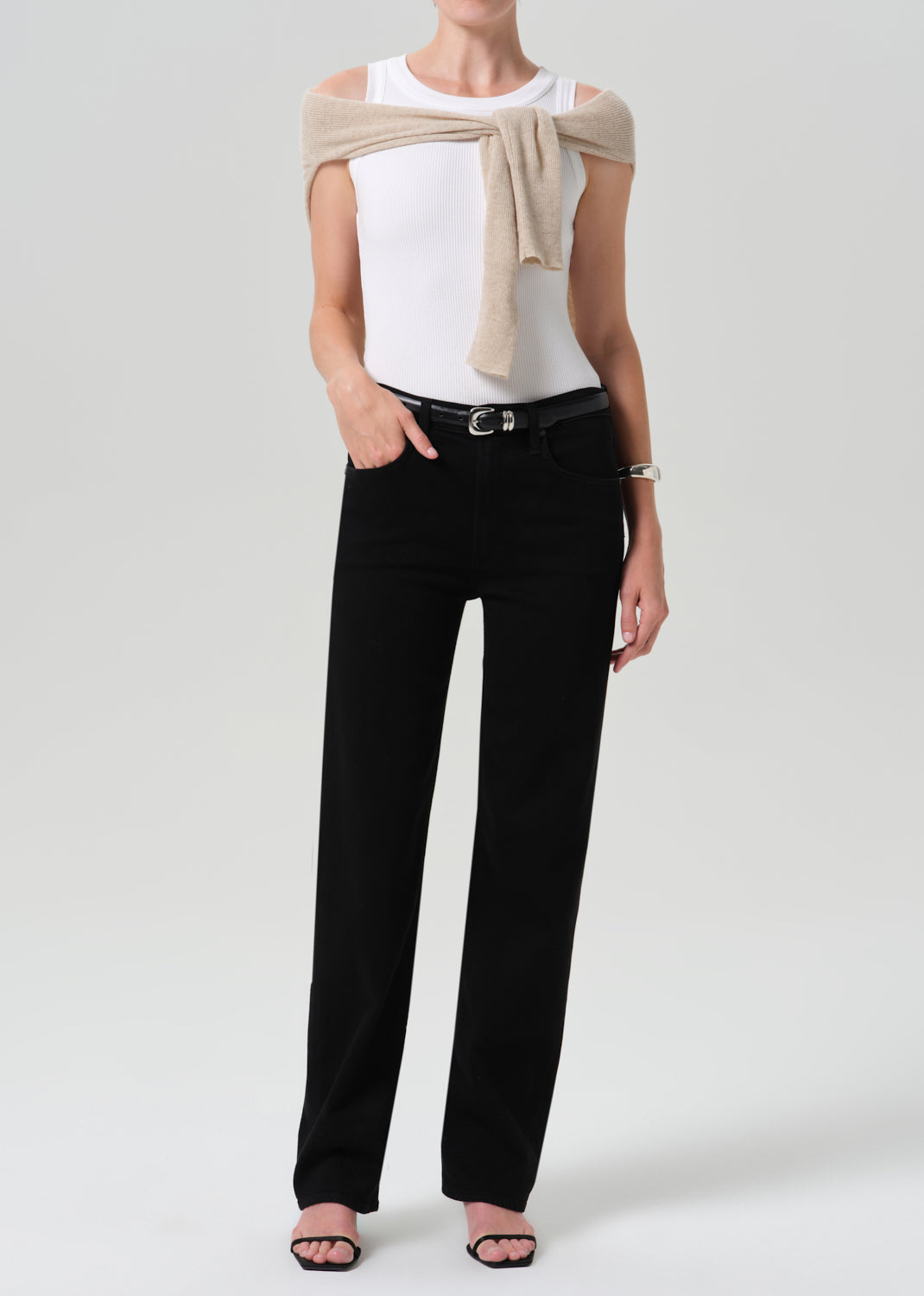 Palma Straight Long Clean Hem in Starless