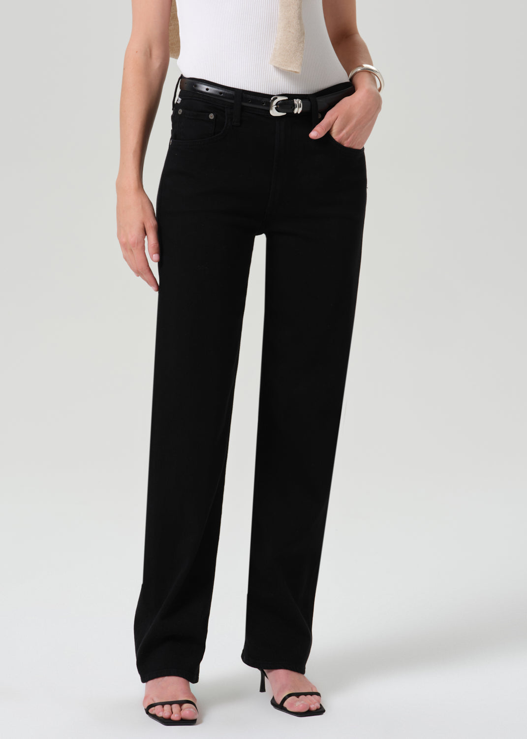 Palma Straight Long Clean Hem in Starless